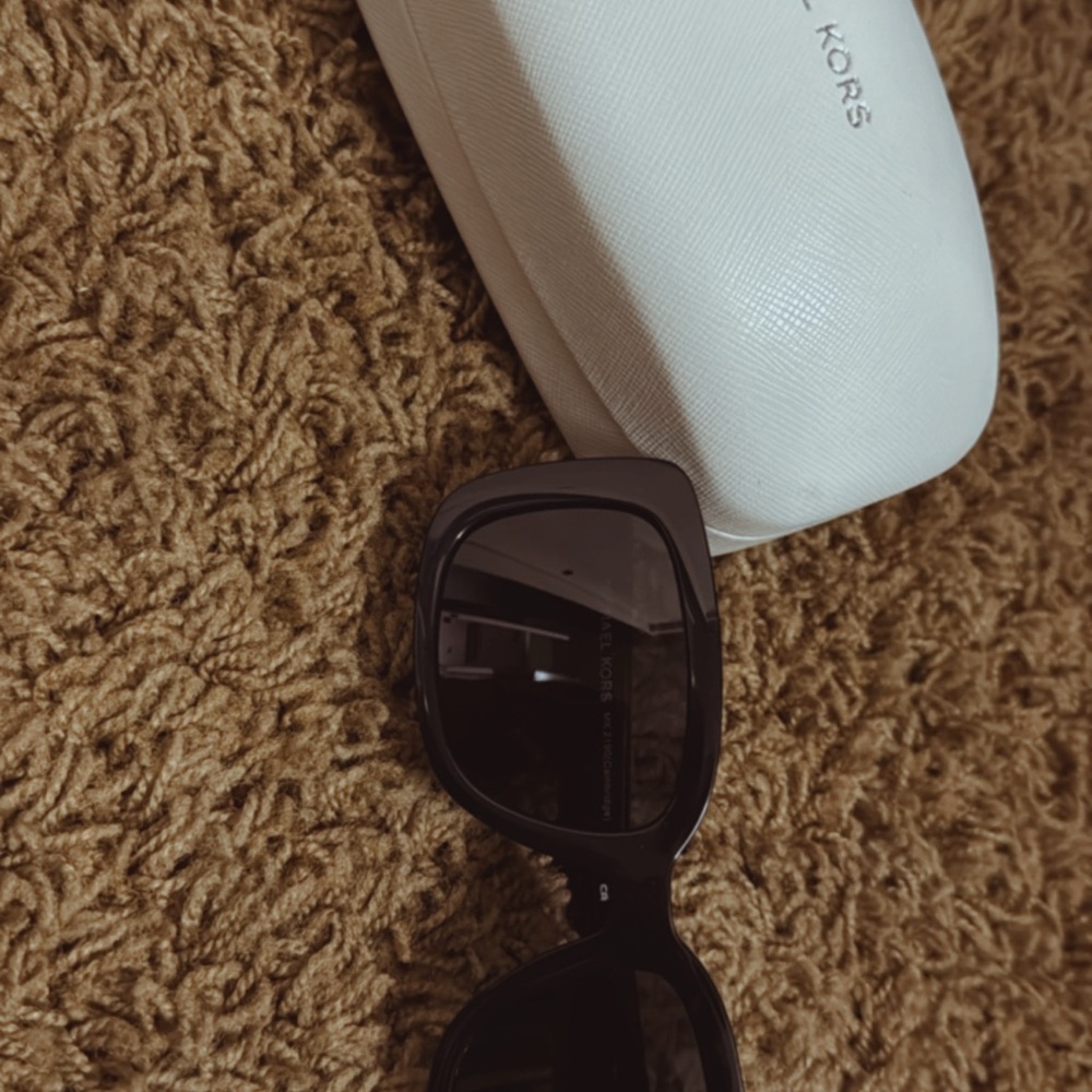 Michael Kors Black Sunglasses with White Case